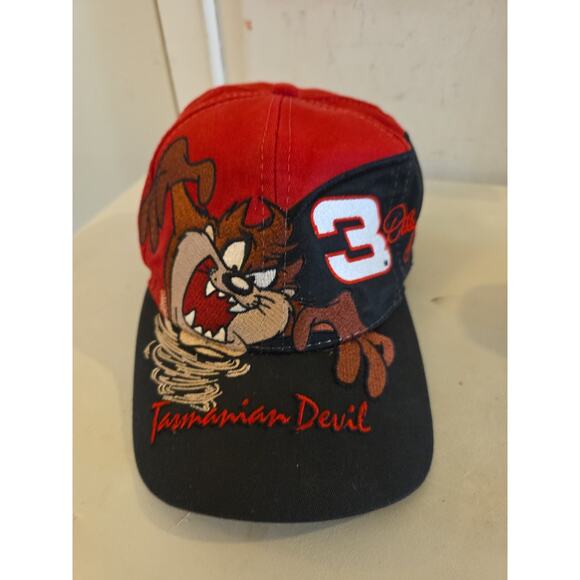 Vintage Dale Earnhardt #3 Hat Cap Taz Tasmanian Devil NASCAR Chase SnapBack RCR - Picture 1 of 9